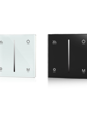 S1-T 220V200W 110V 100W 拨码前后切86型钢化触摸 可控硅调光器