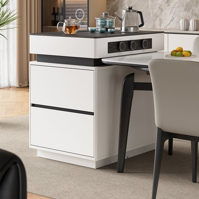 岛台柜单独可移动小户型倒台餐桌一体厨房导台柜岩板中导台餐边柜