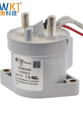 泰科EV200HAANA 新能源汽车继电器1-1618002-8线圈12/24VDC