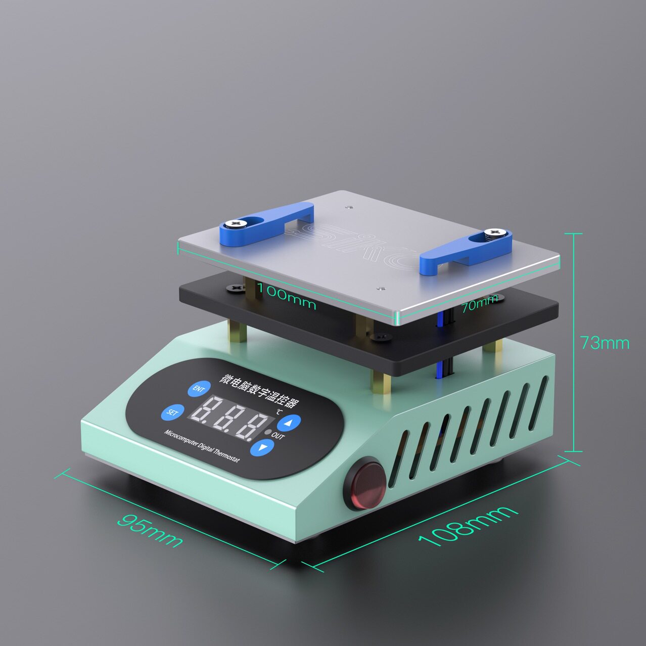 SK-H2迷你通用预热加热平台手机主板分层贴合CPU除胶通用加热台