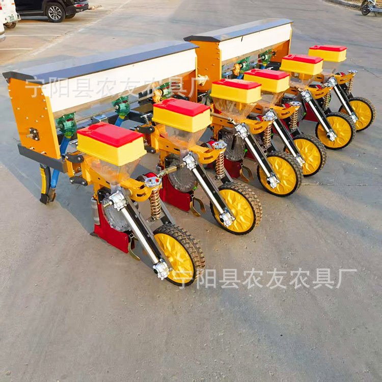 4行大豆精播机免间苗高粱玉米单粒播种机行距可调种肥同施