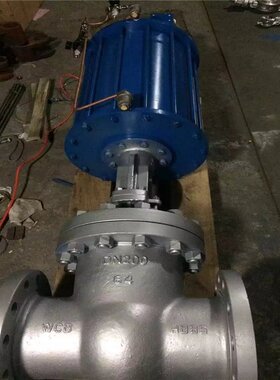 Z641W-16P 明杆楔形304不锈钢闸阀 硬密封气动法兰闸阀 DN300