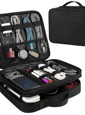 Cable Organizer Bag Large Travel Storage Sturdy Tool Case