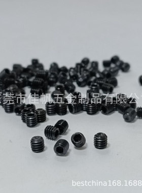 M2.5*2，2.5* 2.5长DIN916 顶丝12.9级内六角凹端紧定/凹端机米