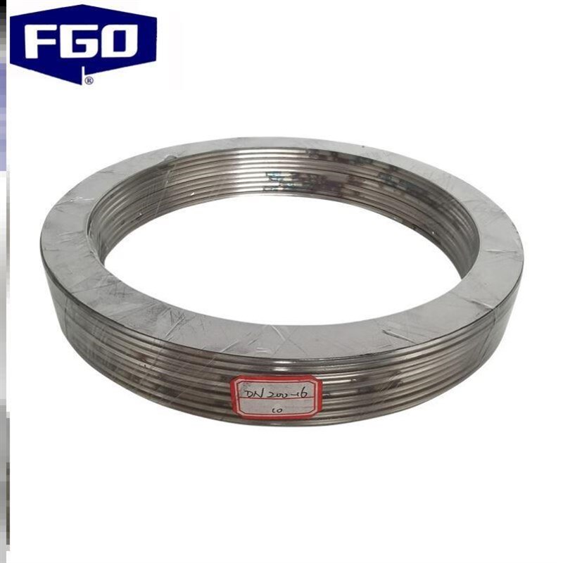 新款FGO金属缠绕垫片耐高温高压法兰密封石墨密封垫圈DN200 (10