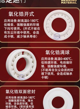 日本进口全陶瓷满珠耐高温500度轴承 6005 6006 6007 6008 6009CE