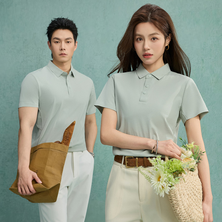 LUXURYPIG情侣POLO衫夏季薄款男女透气休闲短袖翻领上衣FYW7972-1