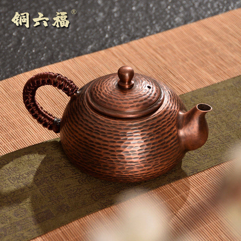 铜壶烧水壶煮茶壶手工纯紫铜茶壶红铜家用沏茶壶茶具电陶炉款铜壶,餐饮具,茶道/零配,淘宝优惠券,粉丝福利购,淘宝优惠卷
