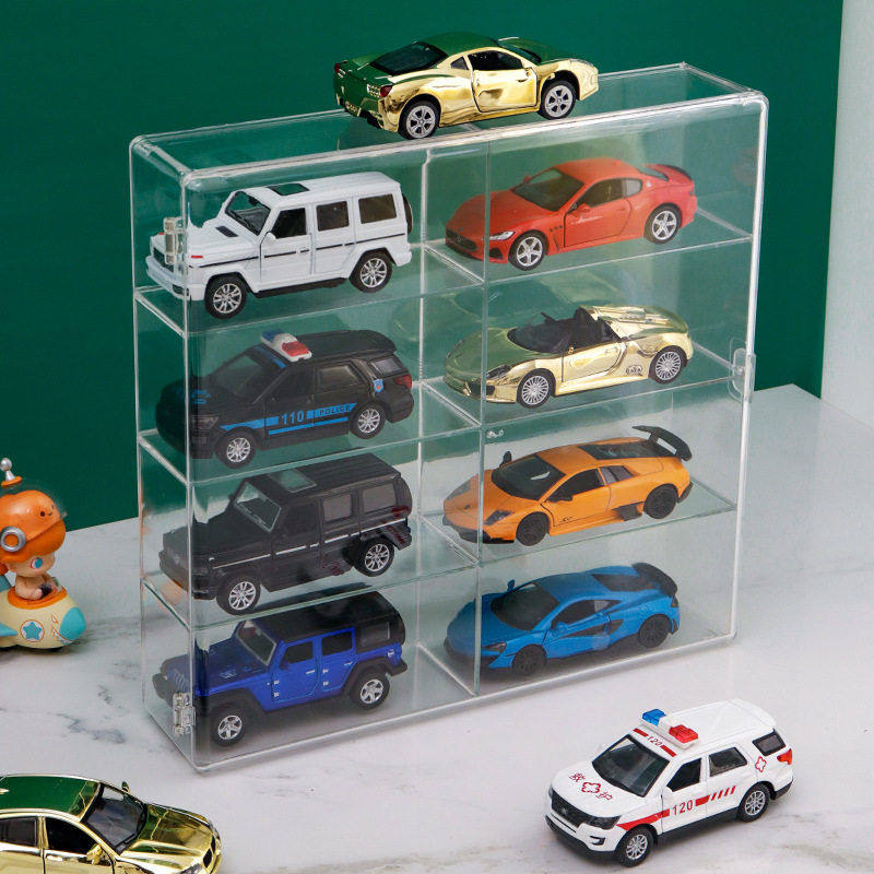 多美卡小汽车模型收纳盒1:32儿童创意风火轮合金车透明展示盒架子,收纳整理,毛绒玩具收纳桶/箱,淘宝优惠券,粉丝福利购,淘宝优惠卷