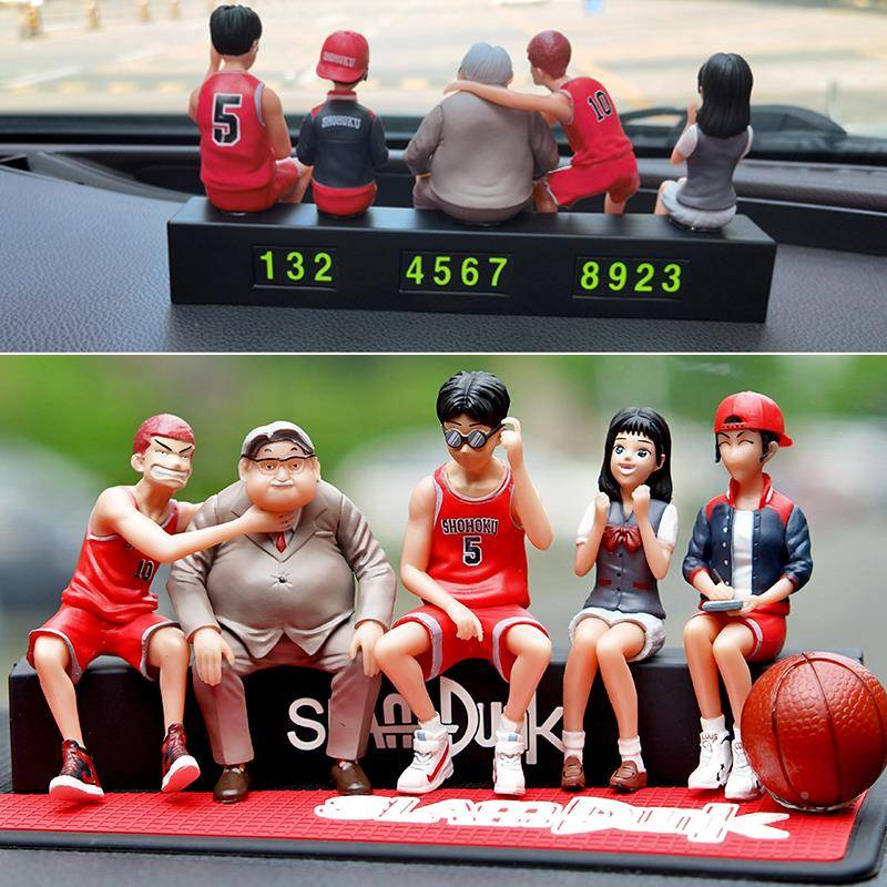 内卡通高公手汽摆件意道爱灌摇篮篮可创头樱45749木花球仔车车装