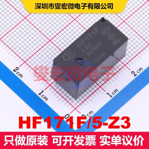 HF171F/5-Z3 Through Hole,20x10mm 功率继电器 继电器