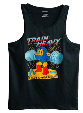 “重训治疗法”健身背心男士运动背心训练T恤坎肩运动美式背心t恤