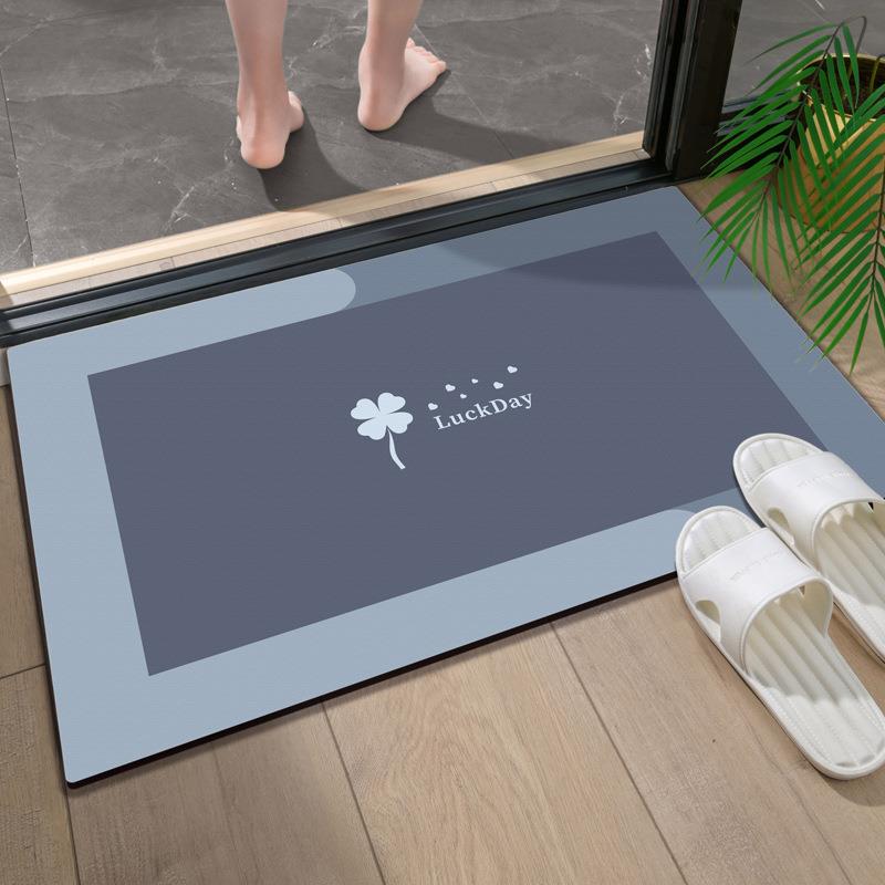 高级感浴室地垫卫生间耐脏硅藻泥地垫防滑垫入户门垫门口吸水脚垫