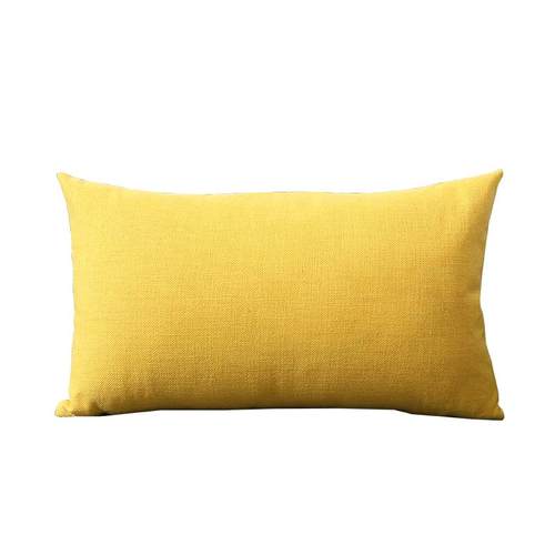 纯色棉麻抱枕套客厅沙发靠垫靠枕床头大靠背垫床上长方形小护王之