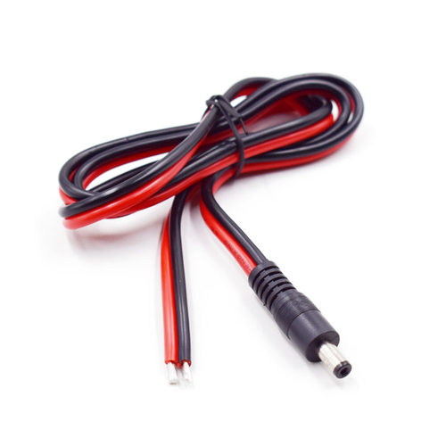 DC单公头上锡电源线 5.5*2.1/2.5mm2平方16A全铜加粗大电流DC公头