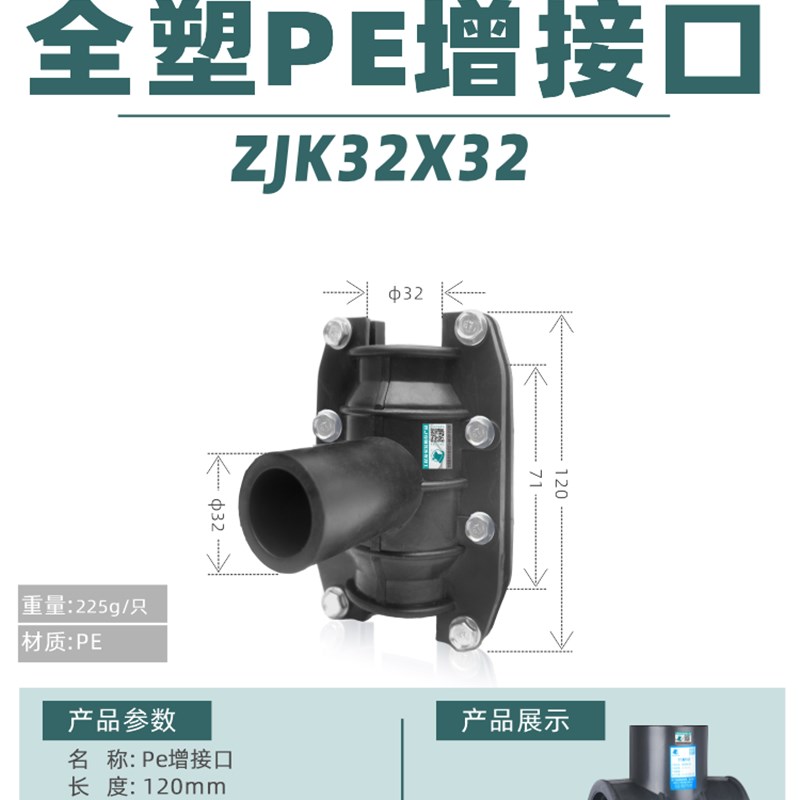 钢板PVC内丝PE增接口哈夫节抢修接变径水管三通分水接头配件大全