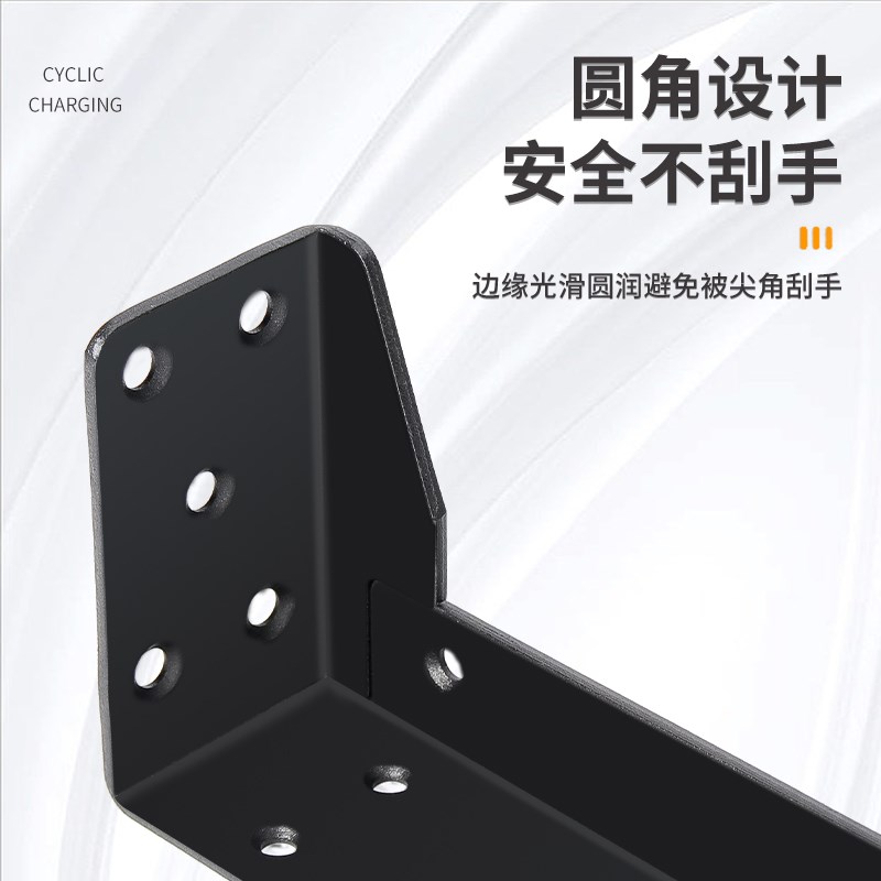 承重支架悬挂式隔板托悬空电视柜悬浮三角支撑架墙上托架吊轨固定