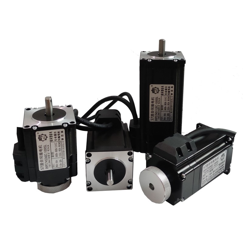 57高速闭环步进电机套装1.2N2.2N2.6N3.2N 带编码器 双出轴带手轮