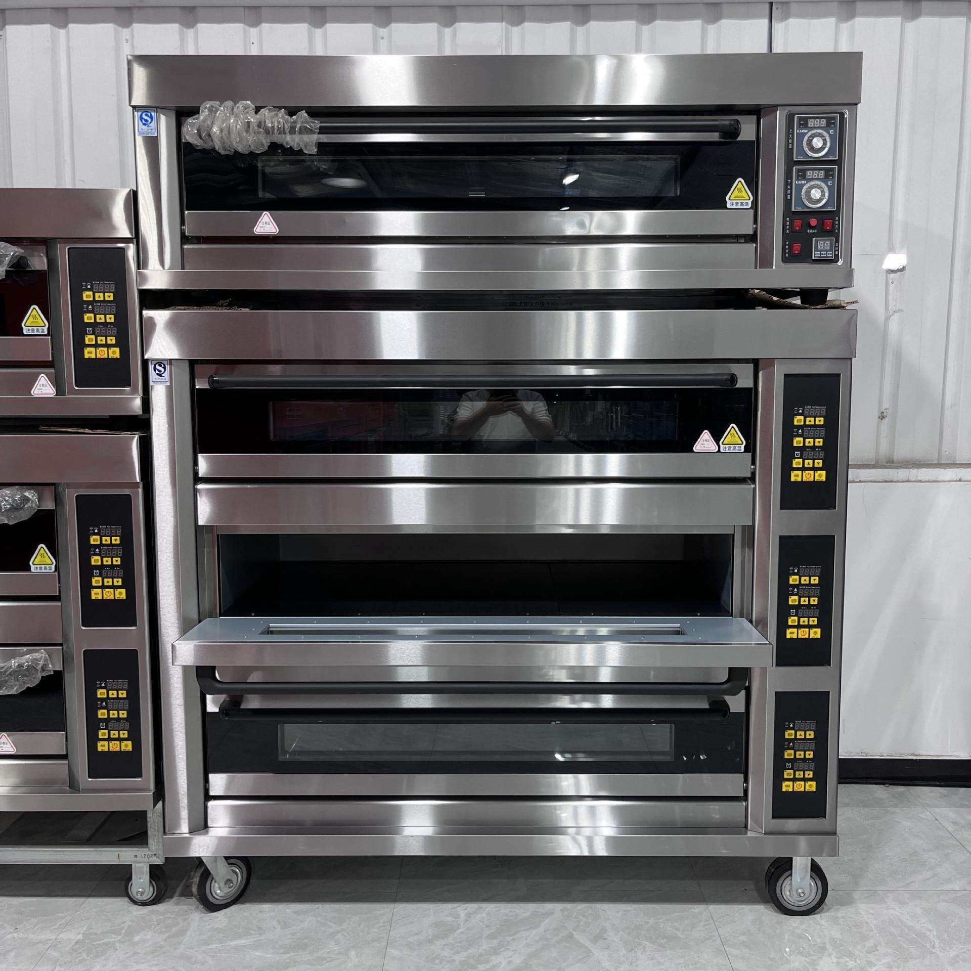 研麦3层9盘烤箱450L大容量烤炉商用电脑版3门分层烘烤炉,电子元器件市场,其它元器件,淘宝优惠券,粉丝福利购,淘宝优惠卷