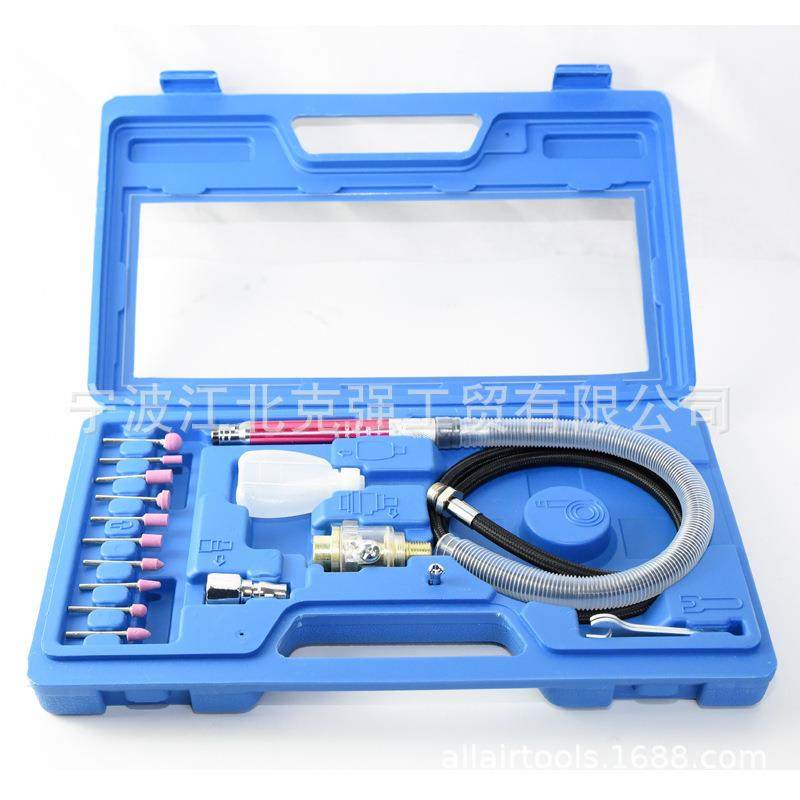 17PCS刻磨笔套装风磨笔气动打磨机直磨机雕刻笔刻带磨头磨笔