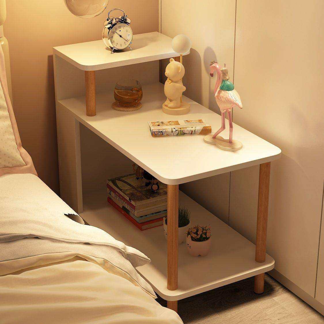 床头柜子窄边现代简约小型置物架卧室小茶几网红儿童简易出租房用,影音电器,更多影音配件,淘宝优惠券,粉丝福利购,淘宝优惠卷