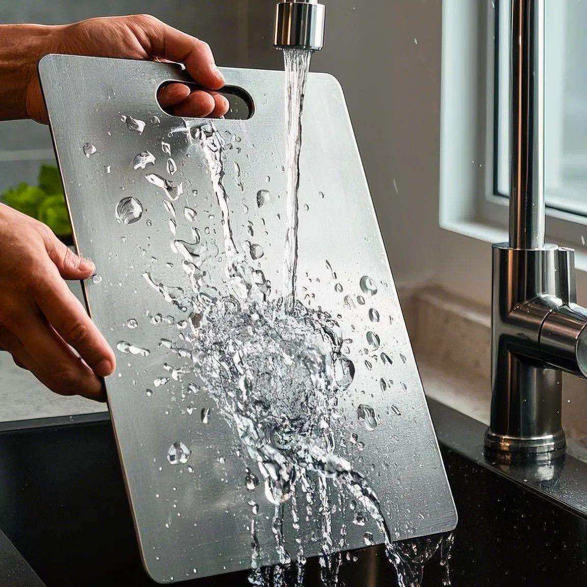 德国出口不锈钢菜板防滑加厚切菜板家用砧板大号防霉抗菌案板针板