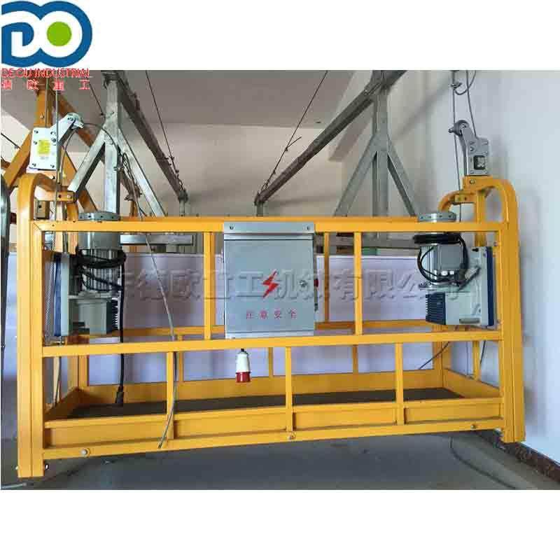 德欧牌外墙装修机械吊篮单柱双笼提升机幕墙安装施工升降机