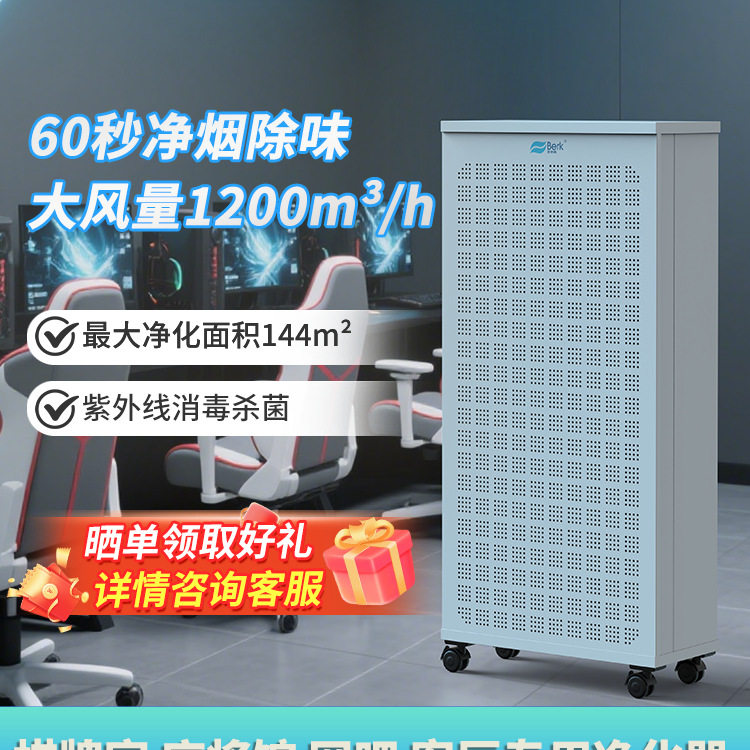 贝尔克大风量除醛除尘空气净化器