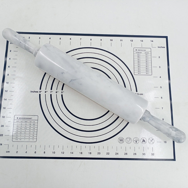 北欧大理石擀面杖滚轴擀面棍家用饺子皮擀面棒烘焙西点走捶