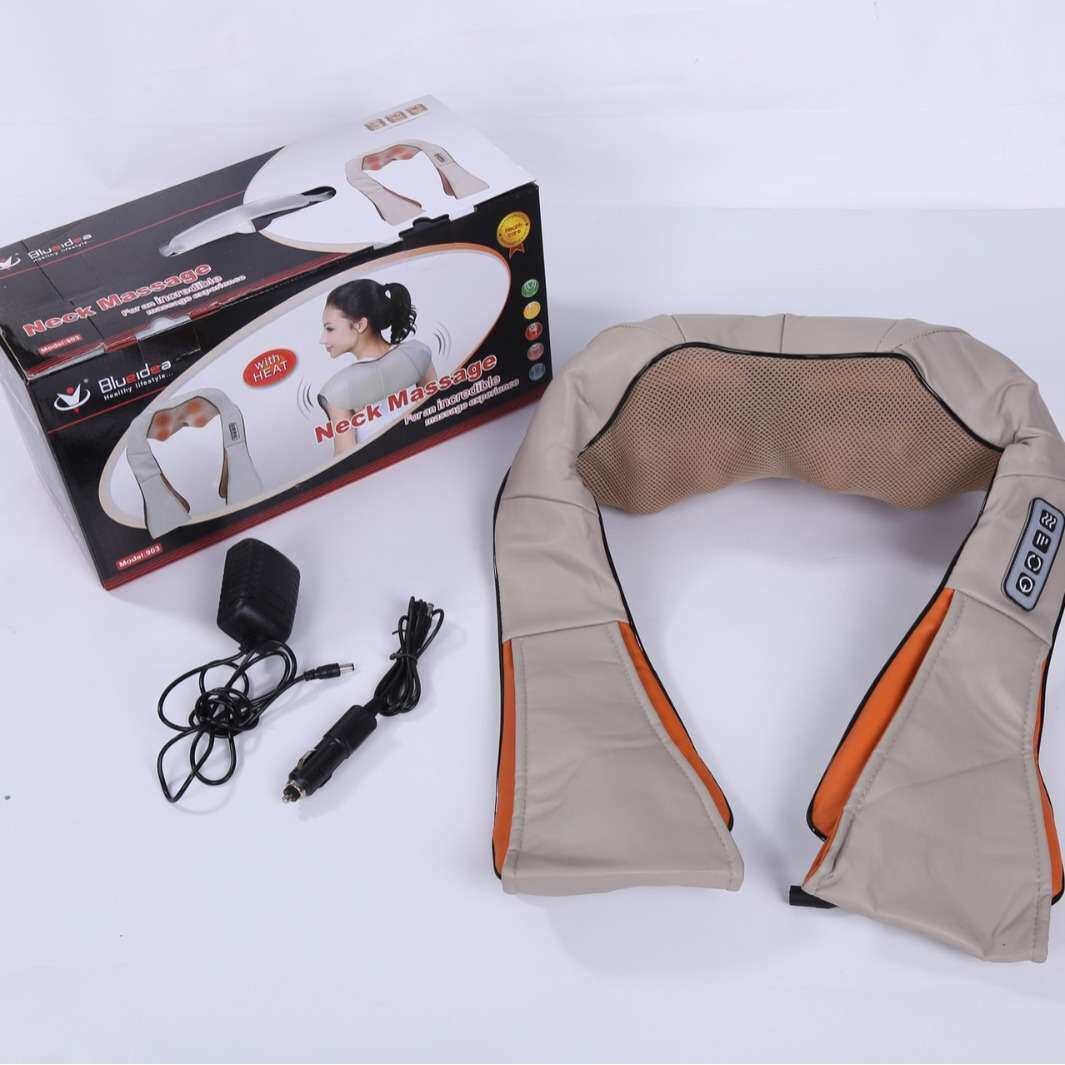 揉捏捶打按摩披肩 家居两用肩膀腰部颈肩按摩仪 加热多功能按摩器