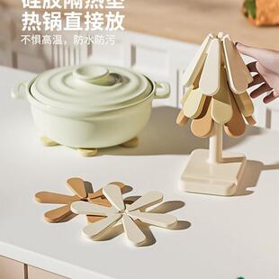 摩登主妇圣诞树隔热垫防烫耐高温餐桌碗盘垫家用感杯垫沥水垫