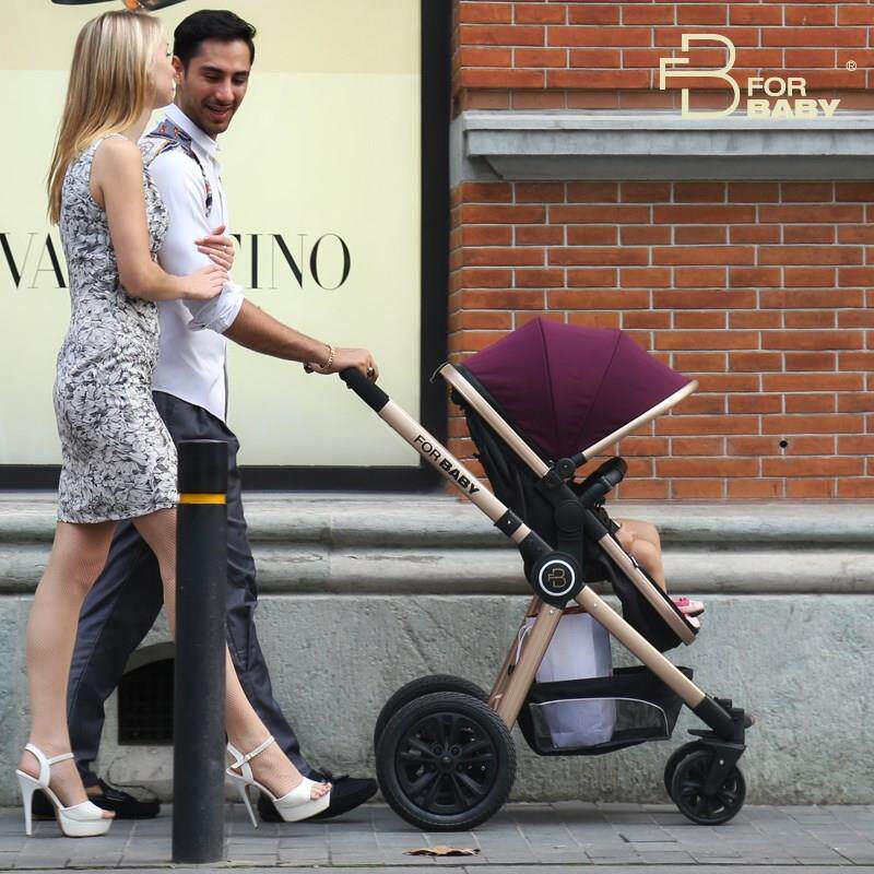 福贝贝婴儿推车可坐可躺高景观新生儿双向睡篮床两用宝宝