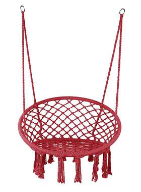 促销户外大红色吊椅防侧翻室内阳台摇蓝秋千