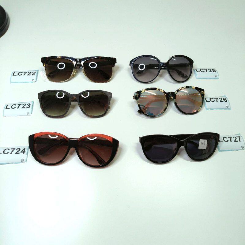 厚重板材框简约太阳镜墨镜防紫外线开车男女包邮LC722-727