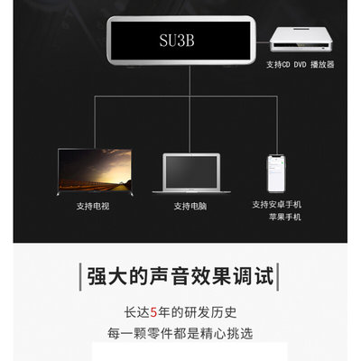 清风SU3B ES9038PRO解码 DAC 耳放 蓝牙5.1 平衡 线性电源 一体机