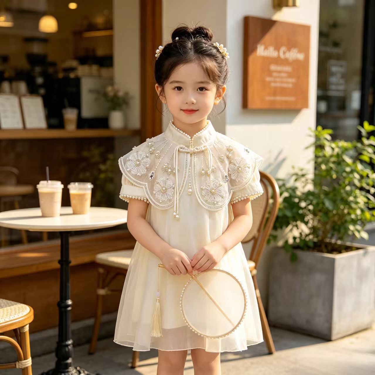 女童夏装中国风汉服唐装民族风