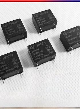 宏发Hf32Fv- g 12hstf继电器Hf32Fv 5 6 9 24 48hsltf继电器4引脚