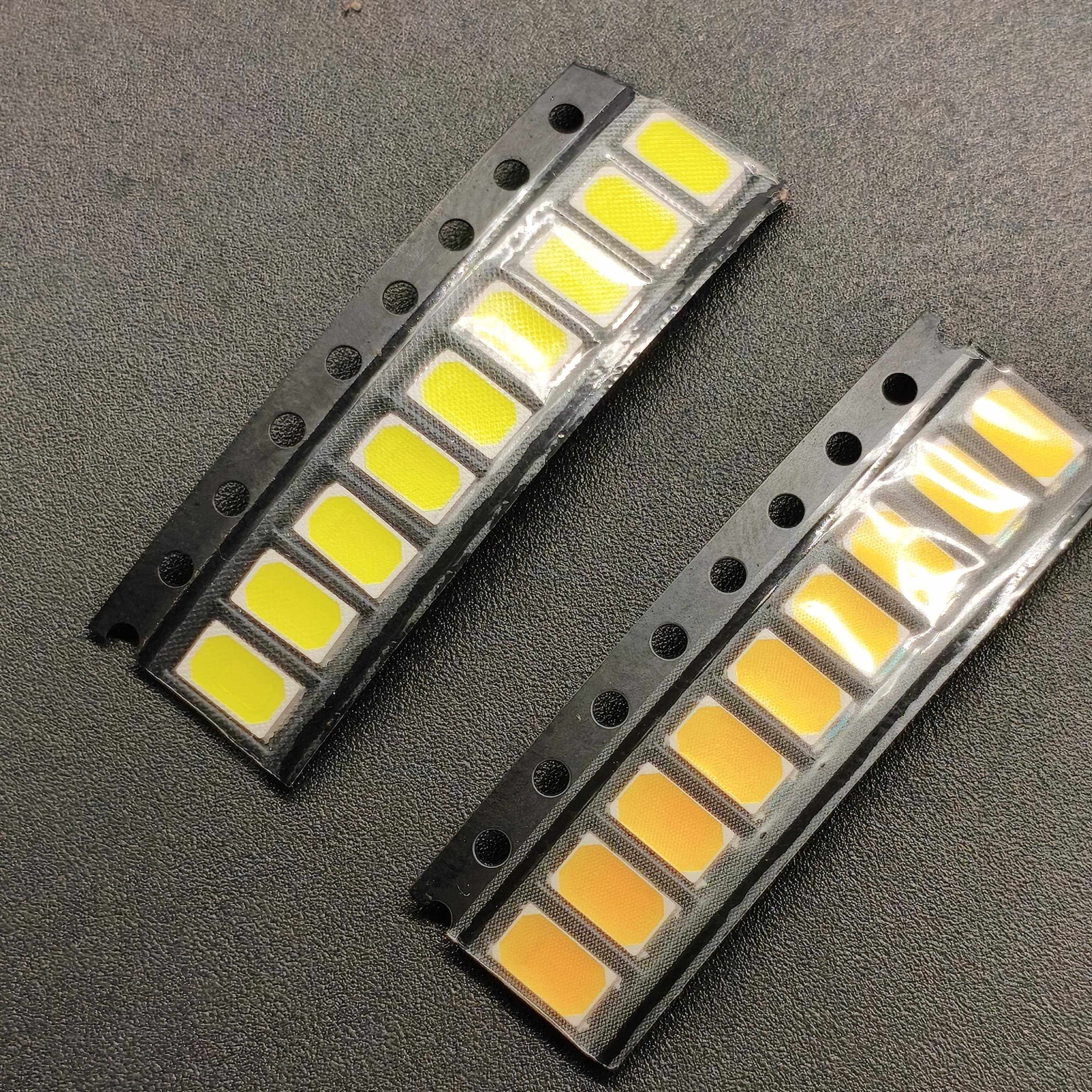 5730型号LED灯珠白光暖白色发光二极管LED光源照明维修3V0.5瓦