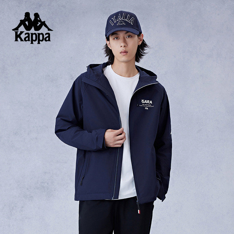卡帕男款复古防泼水运动防风衣