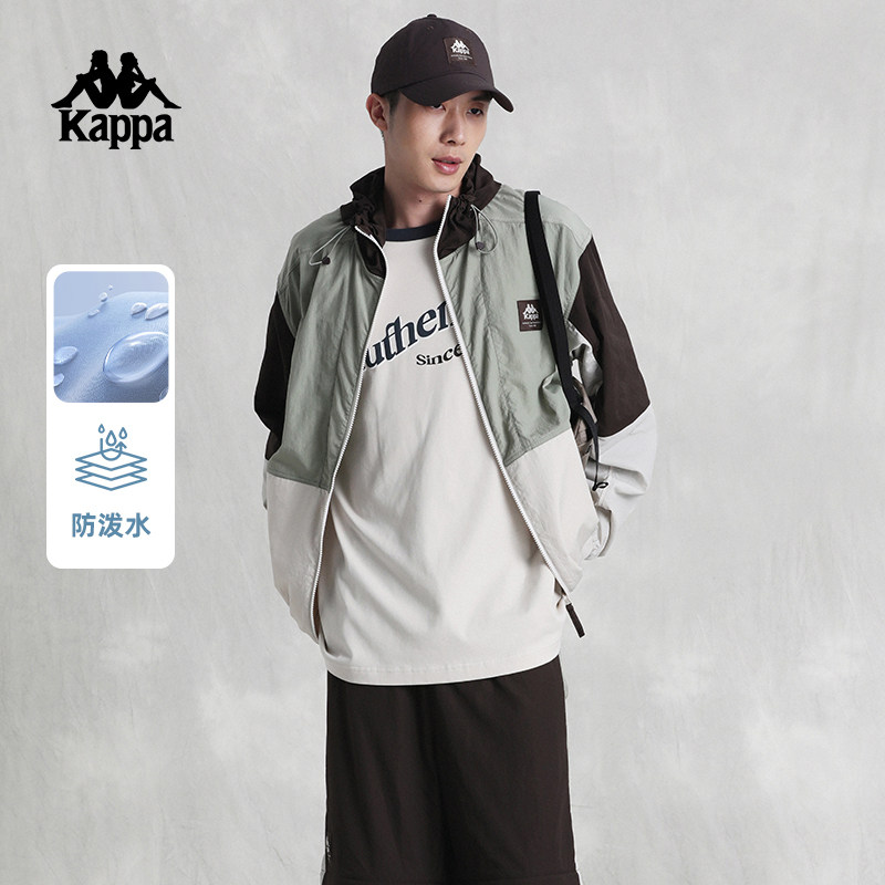 kappa防风衣撞色防泼水运动百搭图片
