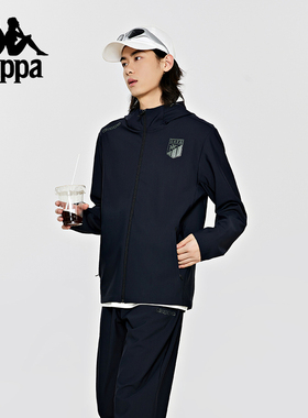 Kappa卡帕针织开身帽衫2024新款男春秋运动休闲长袖外套K0E12MK41