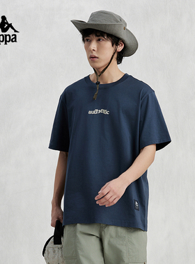 Kappa卡帕短袖2024新款男夏字母休闲T恤速干运动半袖K0E32TD72