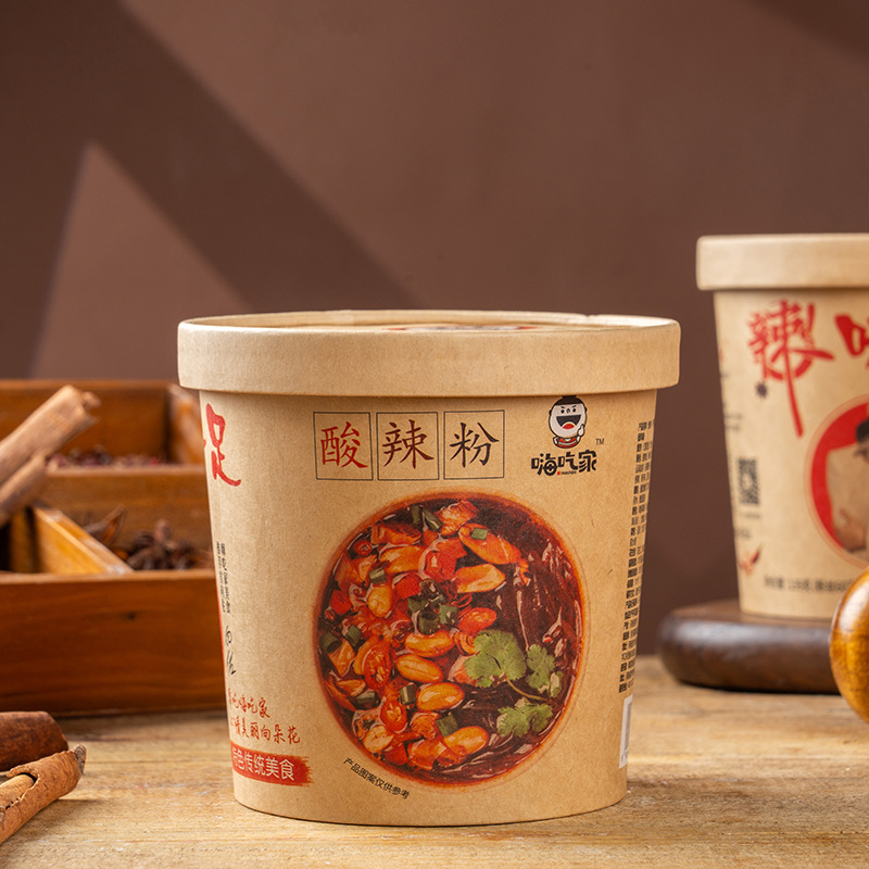 嗨吃家清真酸辣粉139g*6桶装红薯粉休闲小吃方便速食宿舍免煮