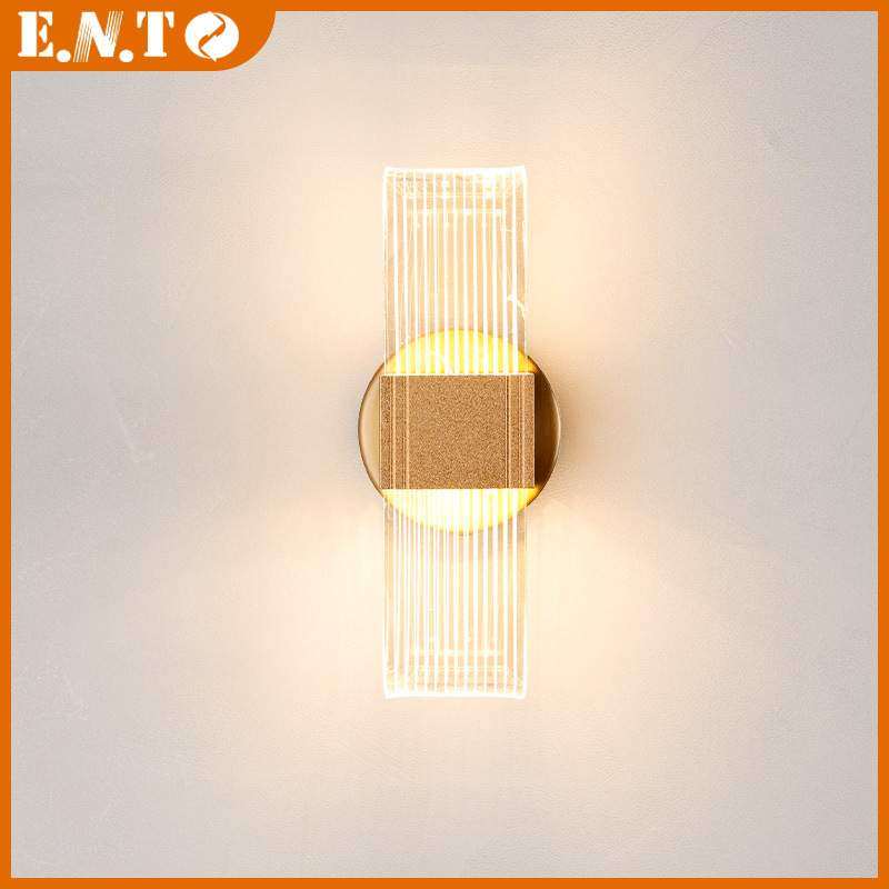 LED双头壁灯室内墙壁灯现代亚克力过道灯家居走廊灯壁挂式三色