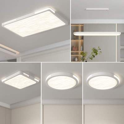 发光超亮吸顶灯现代简约led客厅灯卧室房间灯中山灯具三色变光