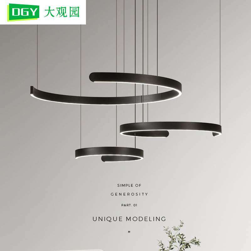 大观园客厅吊灯现代简约北欧别墅餐厅房间客厅灯中山家装灯饰556L