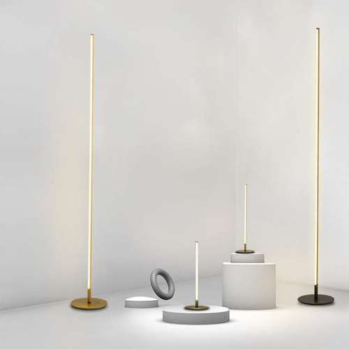 极简落地灯客厅现代简约北欧长条led墙角灯ins卧室床头灯落地式