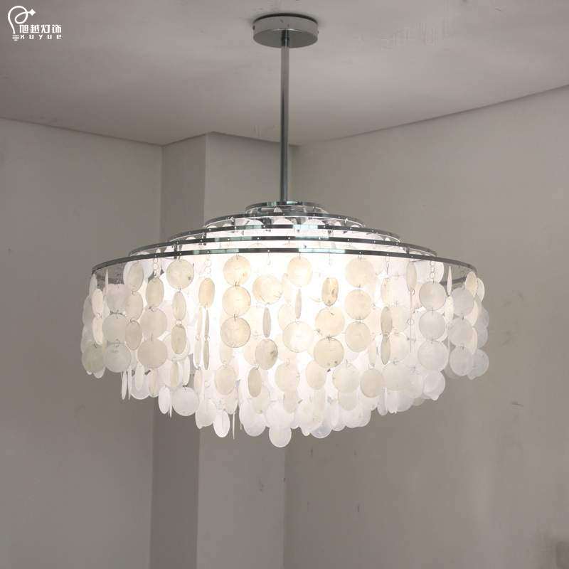 现代简约客厅吊灯贝壳衣帽间民宿艺术侘寂风铃北欧主卧室灯饰餐厅