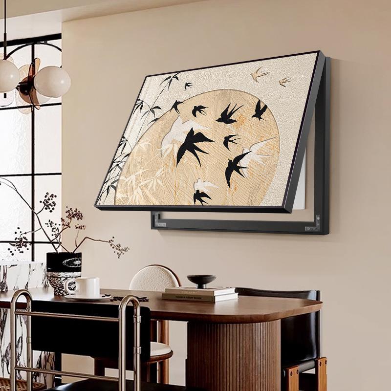 法式中古风电表箱装饰画高级客厅房间遮挡餐厅配电箱遮丑挂画