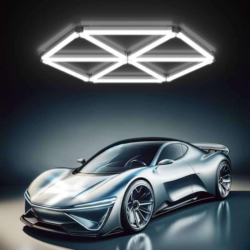 蓝牙控制RGB灯管办公室吊灯店铺超市理发店用顶灯拼接幻彩led灯管